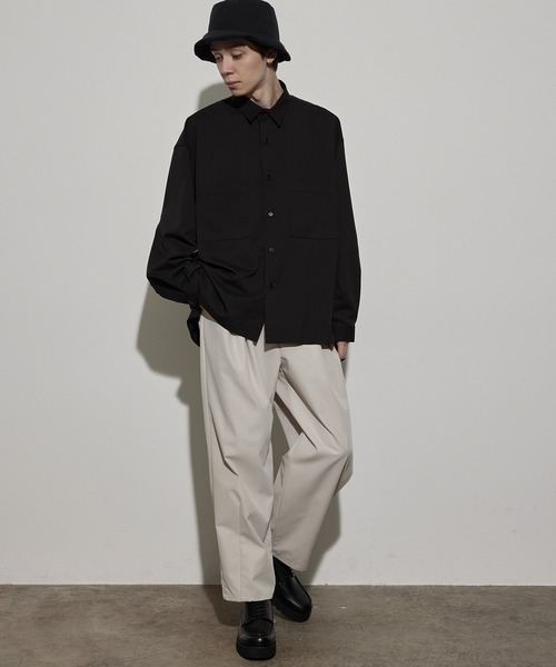 JUNRED（ジュンレッド）の「ボックスプリーツワイドパンツ（チノパンツ・メンズ・グレー系その他/ベージュ系その他・S/M/L）」の10枚目の写真