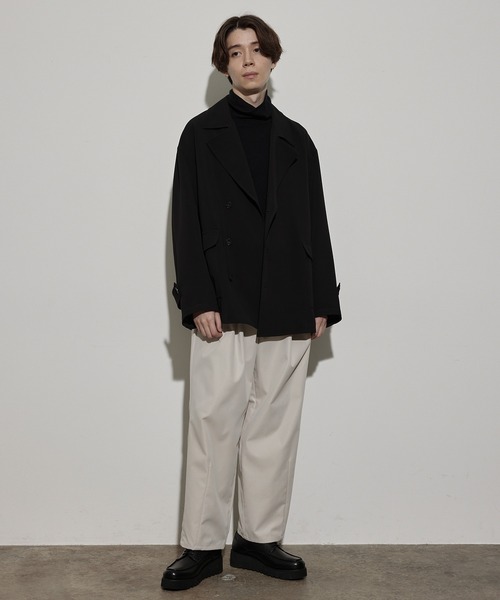 JUNRED（ジュンレッド）の「ボックスプリーツワイドパンツ（チノパンツ・メンズ・グレー系その他/ベージュ系その他・S/M/L）」の8枚目の写真