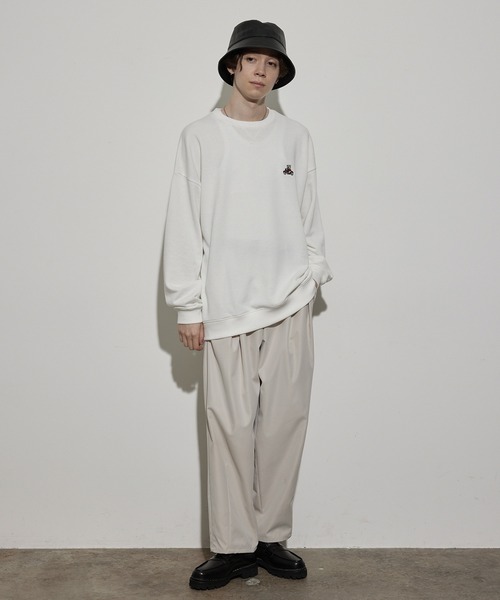 JUNRED（ジュンレッド）の「ボックスプリーツワイドパンツ（チノパンツ・メンズ・グレー系その他/ベージュ系その他・S/M/L）」の13枚目の写真