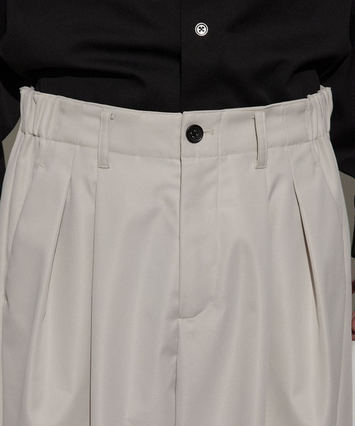 JUNRED（ジュンレッド）の「ボックスプリーツワイドパンツ（チノパンツ・メンズ・グレー系その他/ベージュ系その他・S/M/L）」の15枚目の写真