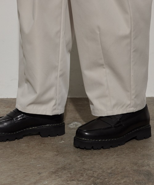 JUNRED（ジュンレッド）の「ボックスプリーツワイドパンツ（チノパンツ・メンズ・グレー系その他/ベージュ系その他・S/M/L）」の11枚目の写真