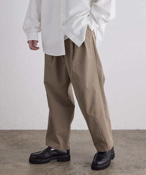 JUNRED（ジュンレッド）の「ボックスプリーツワイドパンツ（チノパンツ・メンズ・グレー系その他/ベージュ系その他・S/M/L）」の22枚目の写真