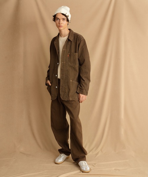 LEVI STRAUSS & CO. ブラウンカバーオール S Levi's ブラウン カバーオール