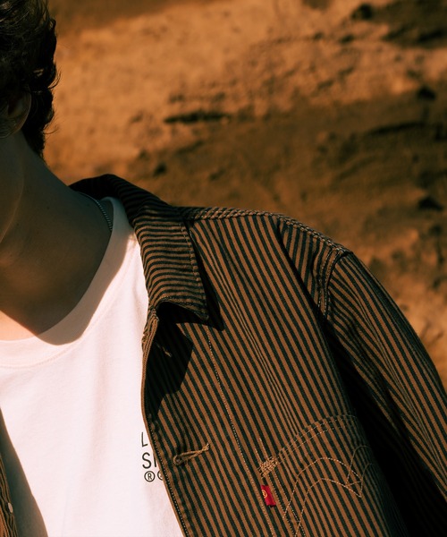 Levi's（リーバイス）の「Levi's(R)RED ENGINEERED COAT TOFFEE STRIPE OD（カバーオール・メンズ・マルチ・M/L/S/XL）」の14枚目の写真