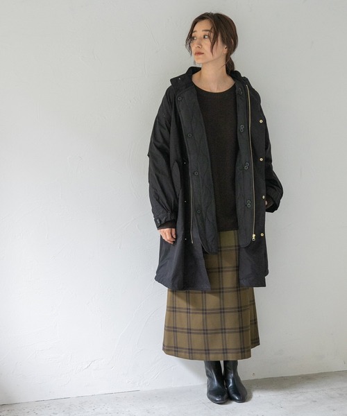 ライナー付きミリタリーコート