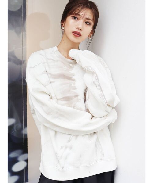 MURUA（ムルーア）の「タイダイルーズスウェット（スウェット・レディース・その他1・FREE）」の8枚目の写真