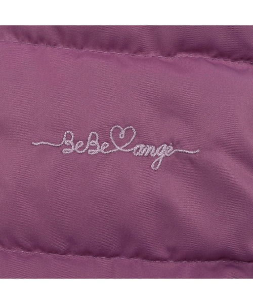 BeBe（ベベ）の「BeBe/フリルリボンポケットタフタダウンベスト(90~150cm)（ベスト・キッズ・ネイビー/ピンク・120/140/100/150/130/90/110）」の8枚目の写真