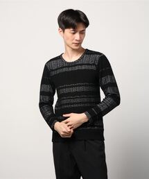 TORNADO MART | TORNADO MART∴パイルボーダークルーニット(ニット/セーター)