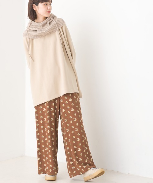 OMNES（オムネス）の「フラワープリントイージーパンツ（その他パンツ・レディース・ブラック/ブラウン・FREE）」の15枚目の写真