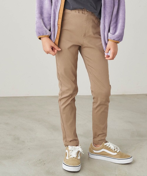 &yam(アンドヤム)の「もったいないドリームストレッチスキニーパンツ(その他パンツ・キッズ・ブラウン/ブラック/ベージュ/グレー/ブラック系/ゴールド/レッド/パープル/ベージュ系・120-130cm/110-120cm/130-140cm/150-160cm/140-150cm)」の5枚目の写真