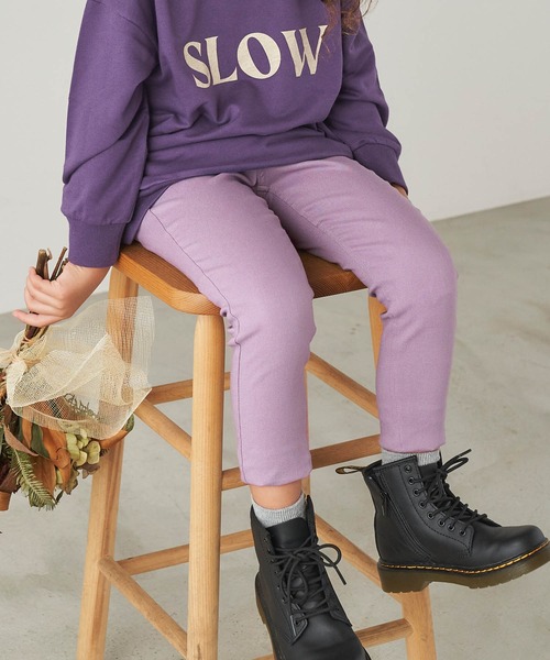 &yam(アンドヤム)の「もったいないドリームストレッチスキニーパンツ(その他パンツ・キッズ・ブラウン/ブラック/ベージュ/グレー/ブラック系/ゴールド/レッド/パープル/ベージュ系・120-130cm/110-120cm/130-140cm/150-160cm/140-150cm)」の7枚目の写真