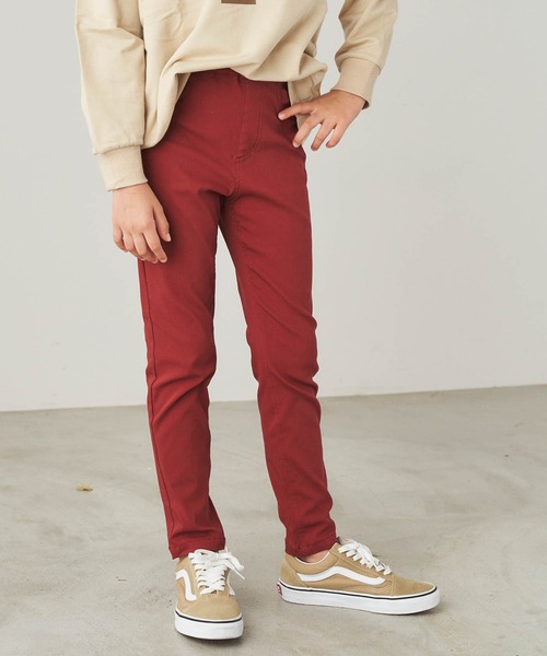 &yam(アンドヤム)の「もったいないドリームストレッチスキニーパンツ(その他パンツ・キッズ・ブラウン/ブラック/ベージュ/グレー/ブラック系/ゴールド/レッド/パープル/ベージュ系・120-130cm/110-120cm/130-140cm/150-160cm/140-150cm)」の8枚目の写真