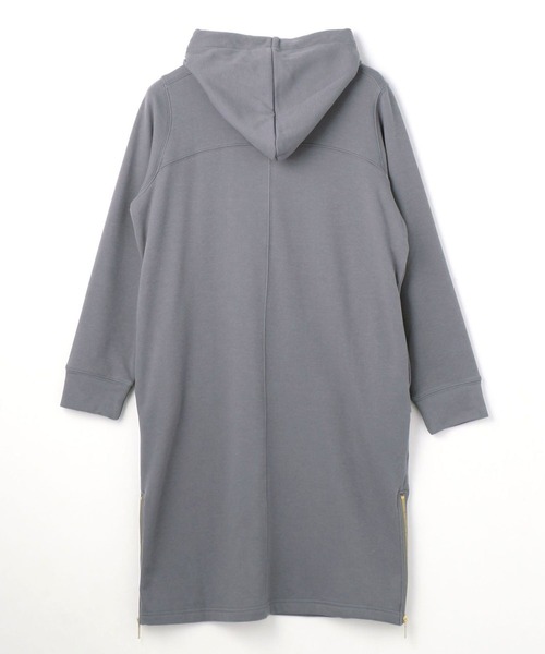 NICOLE white（ニコルホワイト）の「裏シャギー フードワンピース（ワンピース・レディース・グレイッシュブルー/ブラック/モカ・FREE）」の9枚目の写真