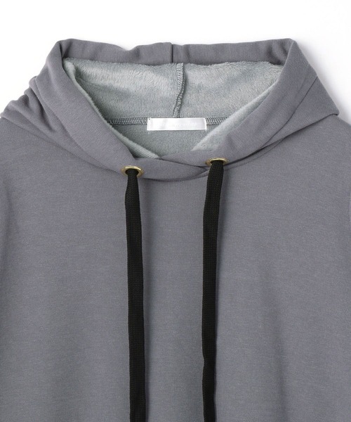 NICOLE white（ニコルホワイト）の「裏シャギー フードワンピース（ワンピース・レディース・グレイッシュブルー/ブラック/モカ・FREE）」の10枚目の写真