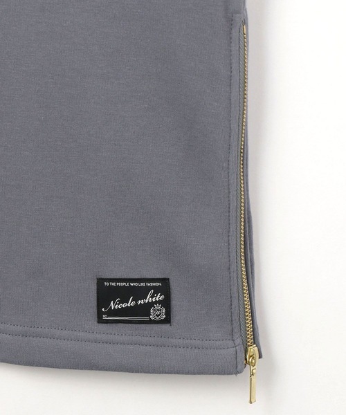 NICOLE white（ニコルホワイト）の「裏シャギー フードワンピース（ワンピース・レディース・グレイッシュブルー/ブラック/モカ・FREE）」の13枚目の写真
