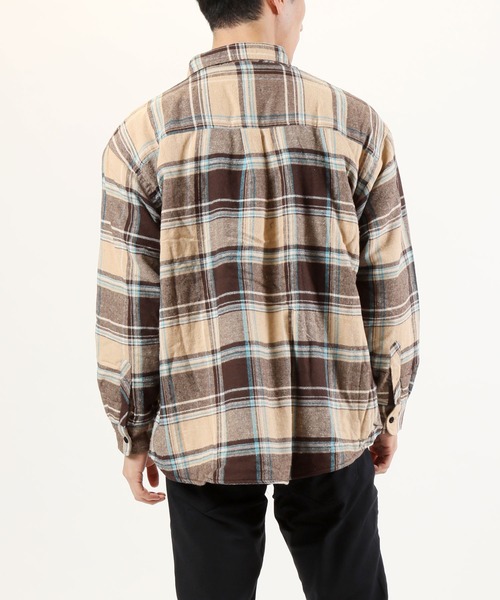 TopIsm(トップイズム)の「裏シャギーCPOネルチェックシャツジャケット(シャツ/ブラウス・メンズ・ベージュ/ブラウン/レッド/ブルー・LL/M/L)」の11枚目の写真