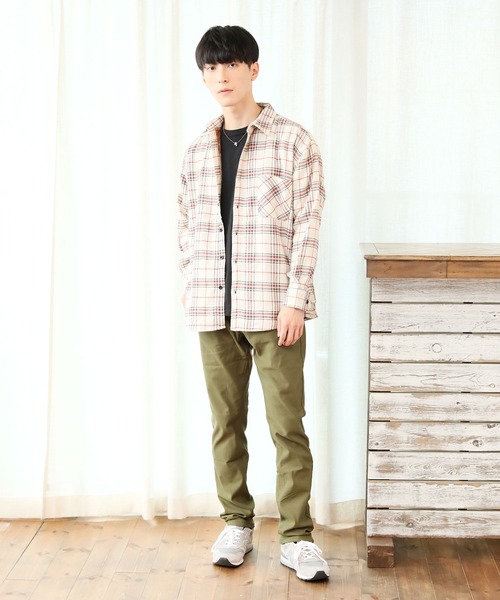 TopIsm(トップイズム)の「裏シャギーCPOネルチェックシャツジャケット(シャツ/ブラウス・メンズ・ベージュ/ブラウン/レッド/ブルー・LL/M/L)」の13枚目の写真