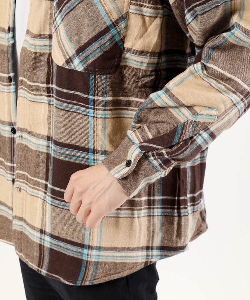 TopIsm(トップイズム)の「裏シャギーCPOネルチェックシャツジャケット(シャツ/ブラウス・メンズ・ベージュ/ブラウン/レッド/ブルー・LL/M/L)」の18枚目の写真