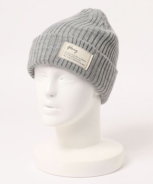Samansa Mos2 blue(サマンサモスモスブルー)の「ニットワッチ(ニットキャップ/ビーニー・レディース・キナリ/グレー/ブラック/マスタード・フリ-)」の3枚目の写真