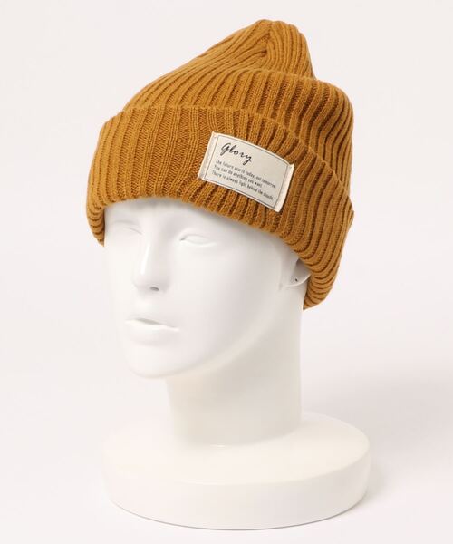 Samansa Mos2 blue(サマンサモスモスブルー)の「ニットワッチ(ニットキャップ/ビーニー・レディース・キナリ/グレー/ブラック/マスタード・フリ-)」の4枚目の写真