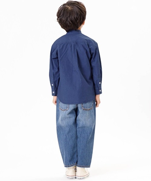 F.O.U（エフオーユー）の「F.O.U/エフオーユー ポケットシャツ シャツ 無地 カラー（シャツ/ブラウス・キッズ・ネイビー/ライム/チャコール・130/140）」の13枚目の写真