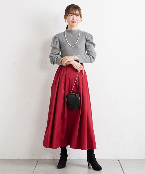 prose verse（プロズヴェール）の「パワショルリブニット（ニット/セーター・レディース・ブラック/ブラウン/グレー/グリーン・MEDIUM）」の5枚目の写真