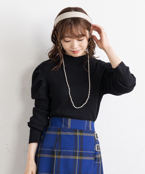 prose verse（プロズヴェール）の「パワショルリブニット（ニット/セーター・レディース・ブラック/ブラウン/グレー/グリーン・MEDIUM）」の20枚目の写真