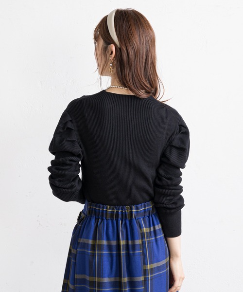 prose verse（プロズヴェール）の「パワショルリブニット（ニット/セーター・レディース・ブラック/ブラウン/グレー/グリーン・MEDIUM）」の22枚目の写真