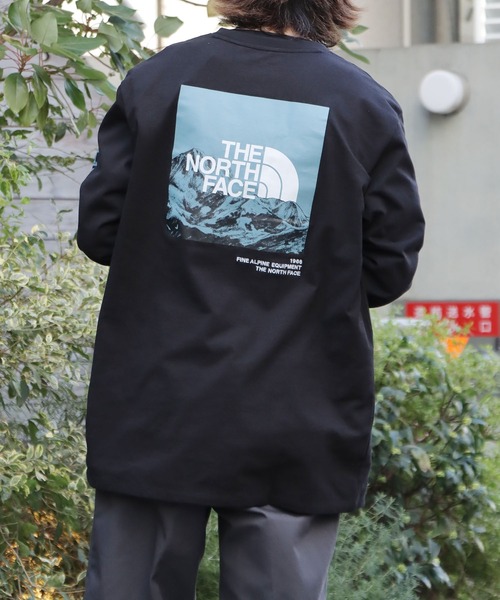 THE NORTH FACE(ザノースフェイス)の「THE NORTH FACE/ザ・ノースフェイス Men's L/S LOGO Play Tee グラフィックロゴ ロンT(Tシャツ/カットソー・メンズ・ブラック/ブルー/アイボリー/ホワイト/ブラック系その他・S/M/L/XL)」の12枚目の写真