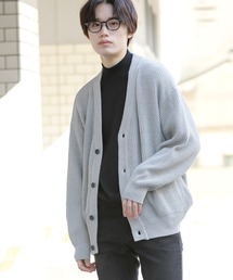 C/A ハイバルキー 片畦 ルーズ カーディガン