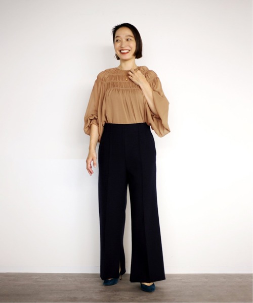 HAVEL studio（ハーヴェルスタジオ）の「【HAVEL studio/ハーヴェル スタジオ】 REVER チェックパンツ◆（その他パンツ・レディース・A/ネイビー・SMALL/MEDIUM）」の9枚目の写真