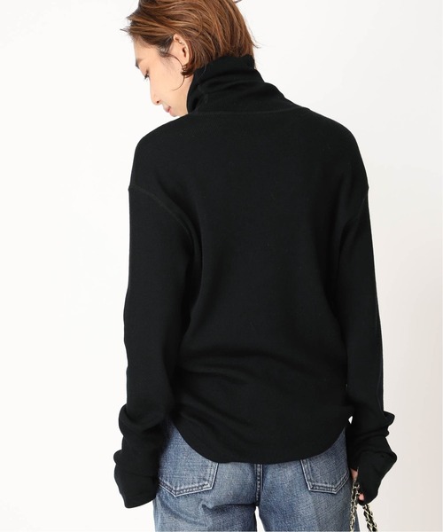 Deuxieme Classe（ドゥーズィエムクラス）の「追加 ribタートル（Tシャツ/カットソー・レディース・ブラック/ネイビー/チャコールグレー・FREE）」の16枚目の写真