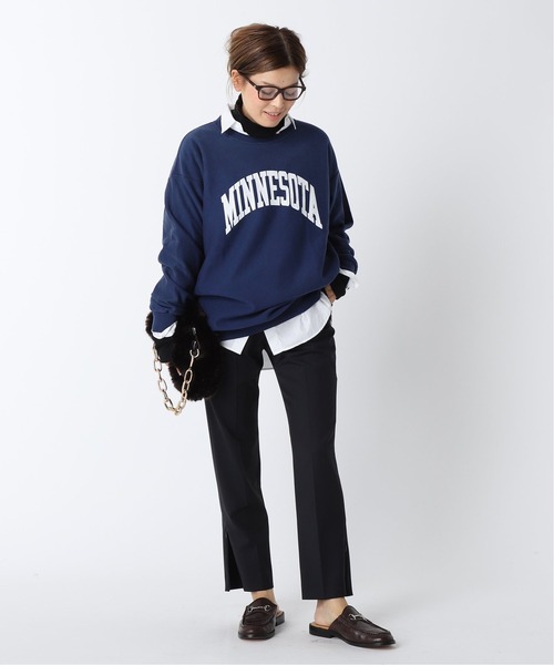 Deuxieme Classe（ドゥーズィエムクラス）の「追加 ribタートル（Tシャツ/カットソー・レディース・ブラック/ネイビー/チャコールグレー・FREE）」の20枚目の写真