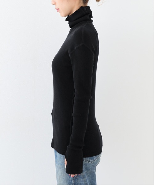 Deuxieme Classe（ドゥーズィエムクラス）の「追加 ribタートル（Tシャツ/カットソー・レディース・ブラック/ネイビー/チャコールグレー・FREE）」の21枚目の写真