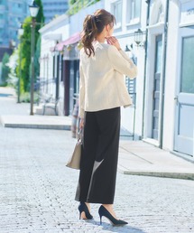 ★Flolia★(GIRL)セットアップ★ツイード★入園入学式★七五三★お宮参り ツイードカラーレスジャケット テーパードパンツ セットアップ