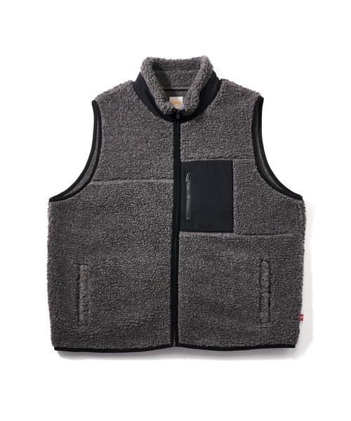 WHO'S WHO gallery（フーズフーギャラリー）の「【KOOKY'N/クーキー】ボアフリースベスト（ベスト・メンズ・ブラック/ネイビー/グレー・FREE）」の3枚目の写真