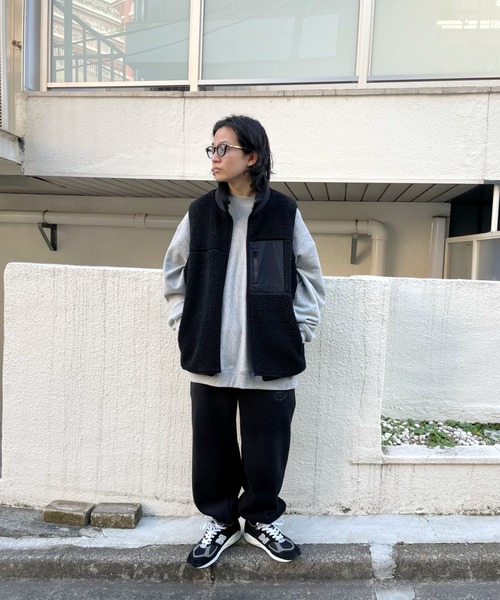 WHO'S WHO gallery（フーズフーギャラリー）の「【KOOKY'N/クーキー】ボアフリースベスト（ベスト・メンズ・ブラック/ネイビー/グレー・FREE）」の8枚目の写真