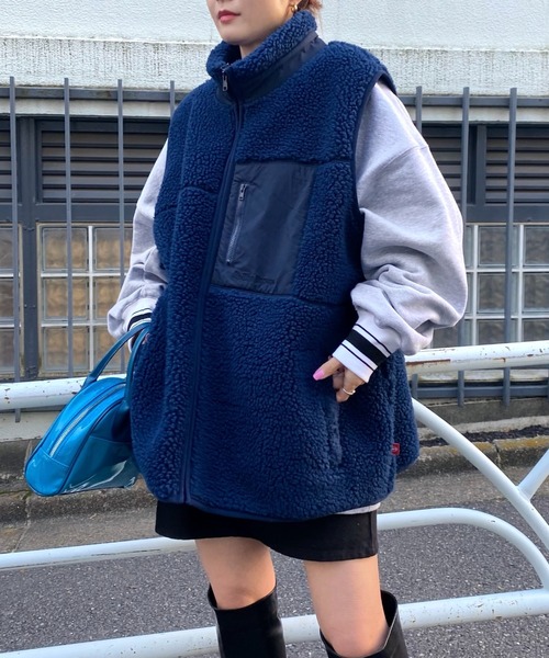 WHO'S WHO gallery（フーズフーギャラリー）の「【KOOKY'N/クーキー】ボアフリースベスト（ベスト・メンズ・ブラック/ネイビー/グレー・FREE）」の20枚目の写真