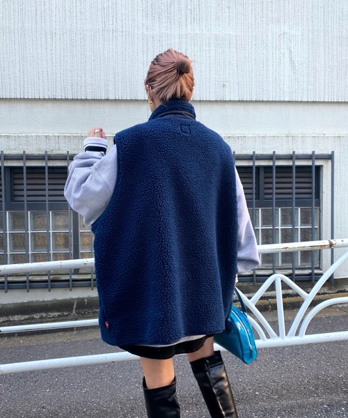 WHO'S WHO gallery（フーズフーギャラリー）の「【KOOKY'N/クーキー】ボアフリースベスト（ベスト・メンズ・ブラック/ネイビー/グレー・FREE）」の22枚目の写真