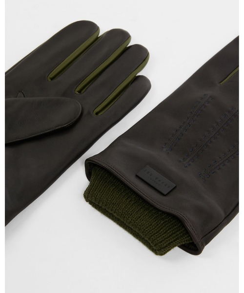 Ted Baker(テッドベーカー)の「BALLOT メンズ レザー 手袋(手袋・メンズ・ブラウン系その他2・S/M)」の2枚目の写真