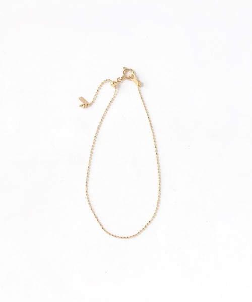 JUICY ROCK（ジューシーロック）の「K10YG カットボールチェーンブレスレット（ブレスレット・レディース・ゴールド・ONE SIZE）」の3枚目の写真