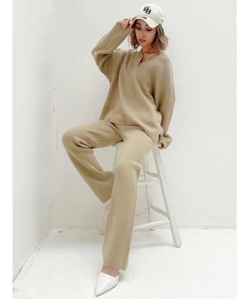 GYDA(ジェイダ)の「【セットアップ着用可】ストレートニットパンツ(その他パンツ・レディース・ブラック/ベージュ/パープル・FREE)」の16枚目の写真