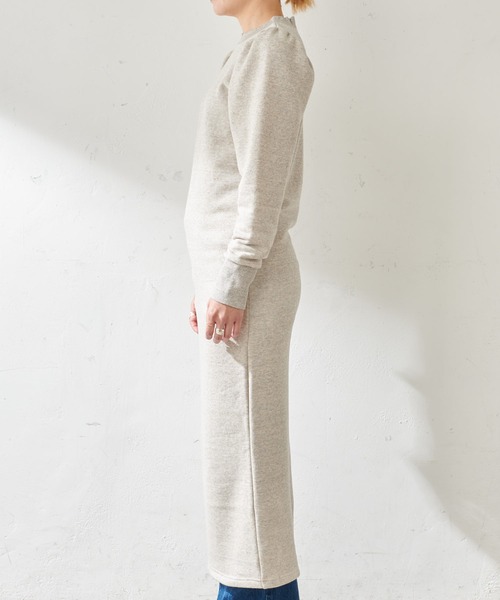 SHENERY（シーナリー）の「リヨセル/コットン裏毛パフスリーブワンピース（ワンピース・レディース・ブラック/グレー・FREE）」の18枚目の写真