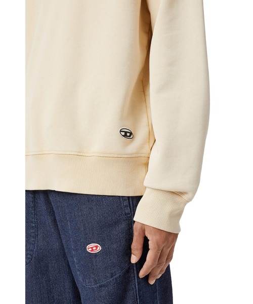 DIESEL(ディーゼル)の「メンズ スウェット プルオーバ レギュラーフィット(スウェット・メンズ・サンドベージュ/オリーブ/ブラウン系その他/ネイビー・LARGE/XX-LARGE/SMALL/MEDIUM/X-LARGE/X-SMALL/XXX-LARGE)」の5枚目の写真