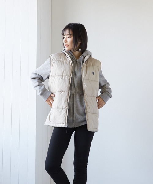 【U.S.POLO ASSN./ユーエスポロアッスン】ダウンベスト(BEY)（ベスト）｜U.S. POLO ASSN.（ユーエスポロアッスン）