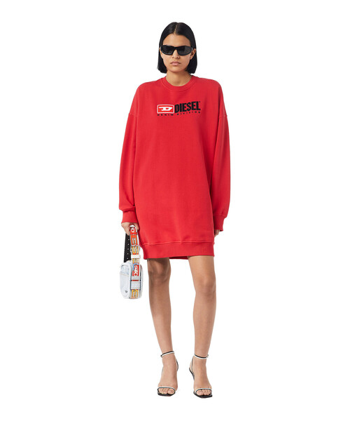 DIESEL（ディーゼル）の「レディース ワンピース 長袖 スウェットドレス DIESELロゴ（ワンピース・レディース・ブラック/グレー/レッド・SMALL/MEDIUM/XX-SMALL/X-SMALL）」の20枚目の写真