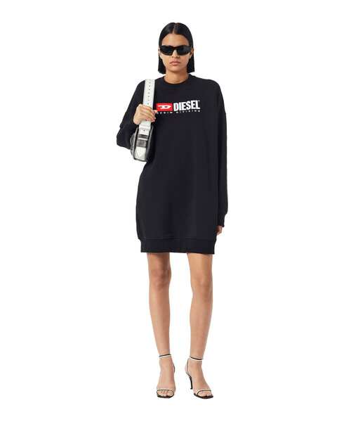 DIESEL（ディーゼル）の「レディース ワンピース 長袖 スウェットドレス DIESELロゴ（ワンピース・レディース・ブラック/グレー/レッド・SMALL/MEDIUM/XX-SMALL/X-SMALL）」の10枚目の写真