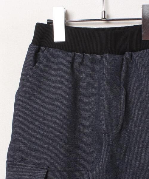 agnes b.（アニエスベー）の「JEI5 E BERMUDA キッズ デニムジャージーバミューダパンツ（デニムパンツ・キッズ・ネイビー・4YEAR/6YEAR/8YEAR）」の3枚目の写真