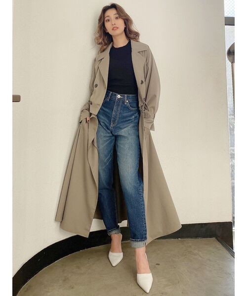 GYDA(ジェイダ)の「【WEB限定】3WAYトレンチコート(トレンチコート・レディース・アイボリー/ベージュ/カーキ・FREE)」の3枚目の写真