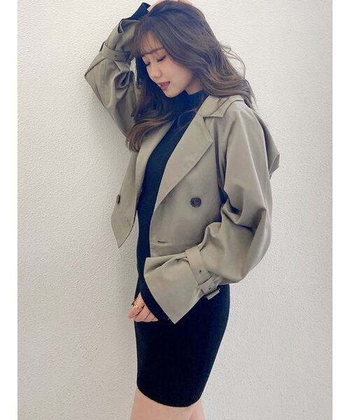 GYDA(ジェイダ)の「【WEB限定】3WAYトレンチコート(トレンチコート・レディース・アイボリー/ベージュ/カーキ・FREE)」の6枚目の写真